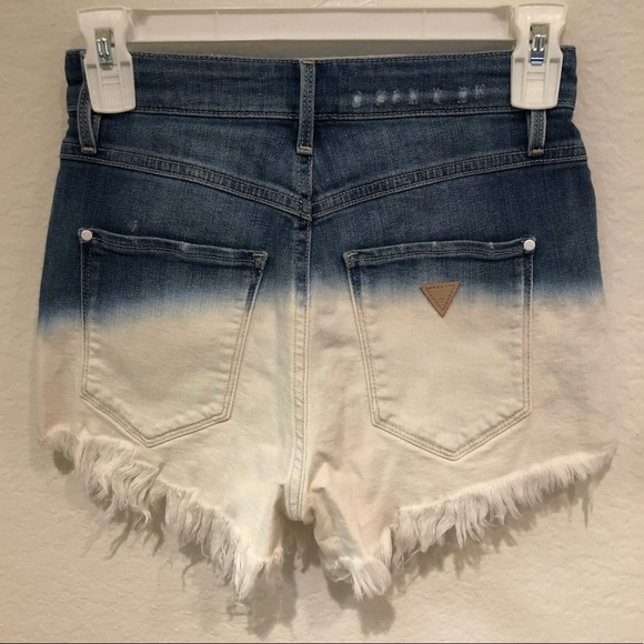 Guess Ombré Ripped High Waisted Shorts - Picture 2 of 3